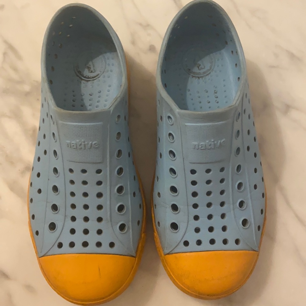 Native Jefferson Blue and Yellow Shoes